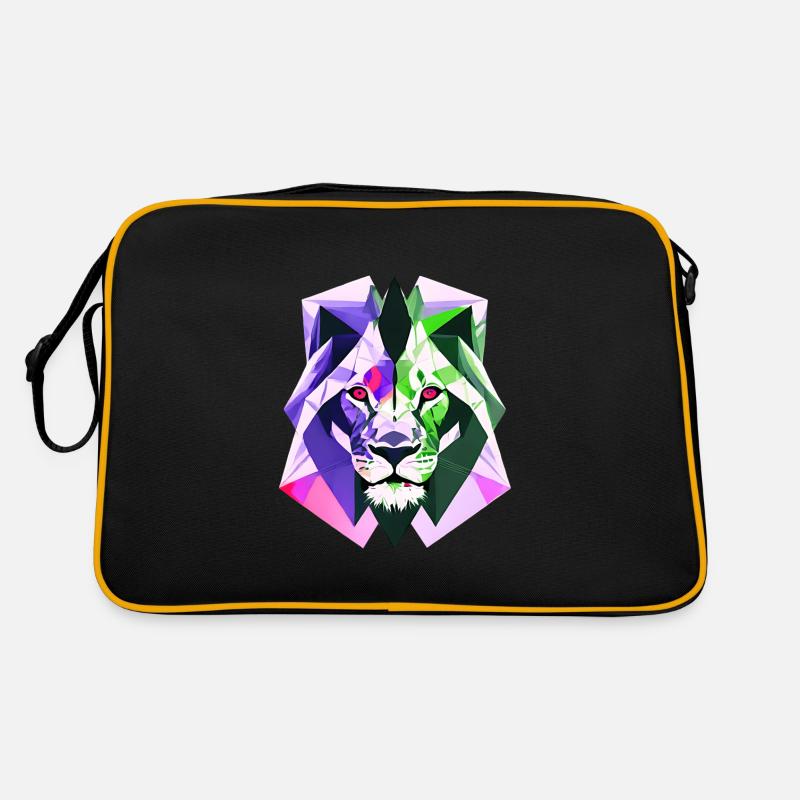 Polygon Löwe Retro Tasche