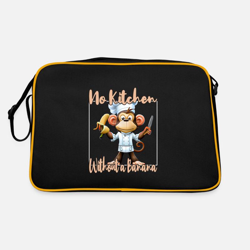 Kitchen Monkey Banana Vibes Retro Bag