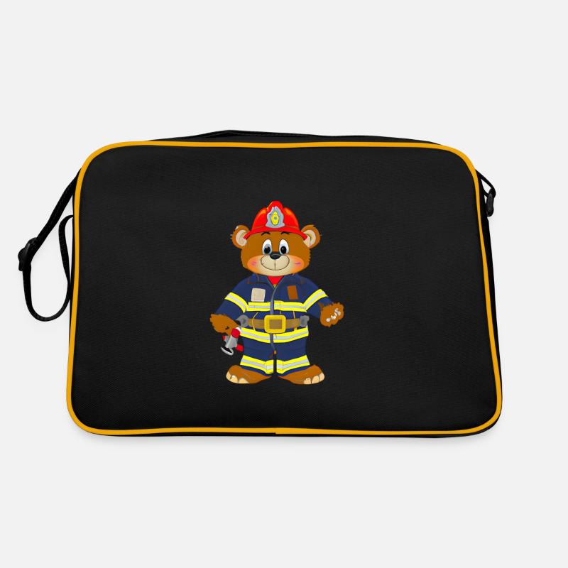 Fireman Bear Retro Bag