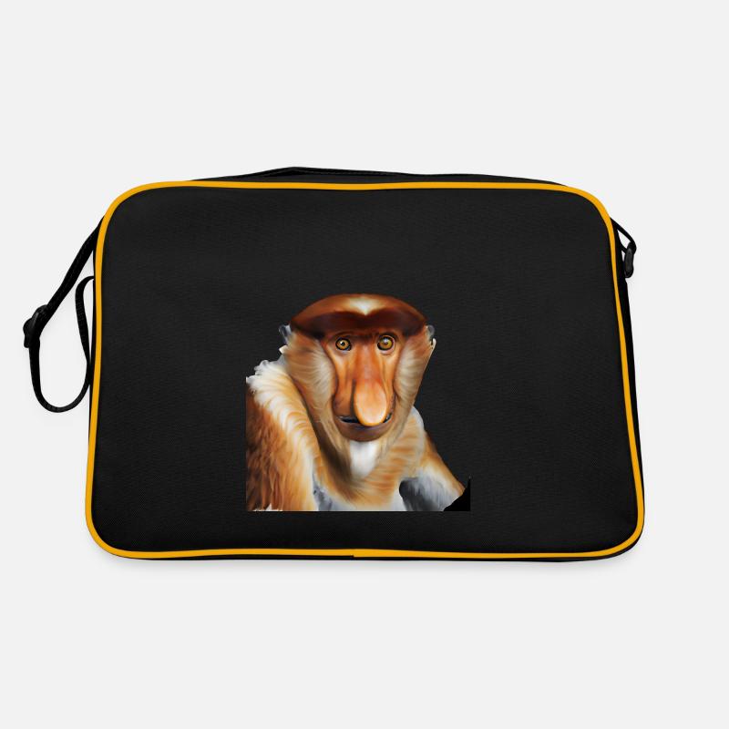 Le singe proboscis exotique Sac Retro
