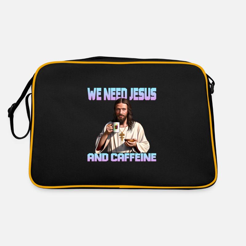 Coffee and Jesus Retro Bag
