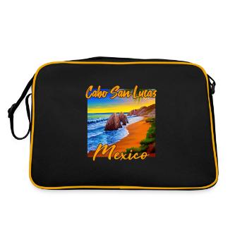 Coucher de soleil de Cabo San Lucas - Sac Retro - noir/or - Dos