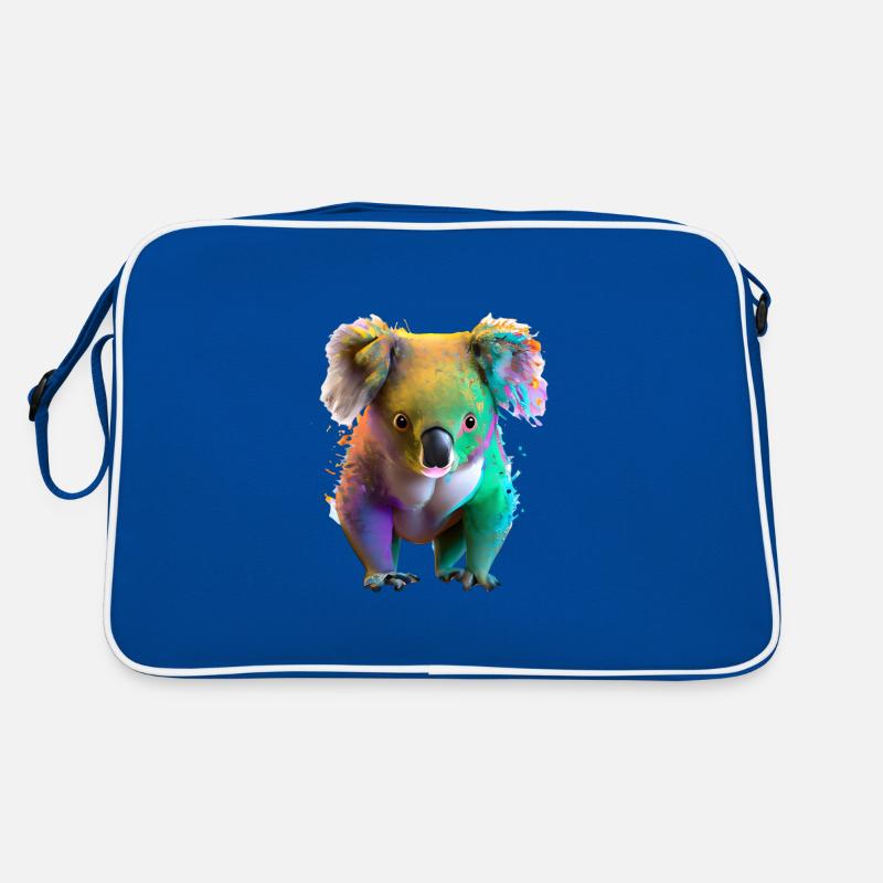 Koala dans l’explosion de couleurs Sac Retro