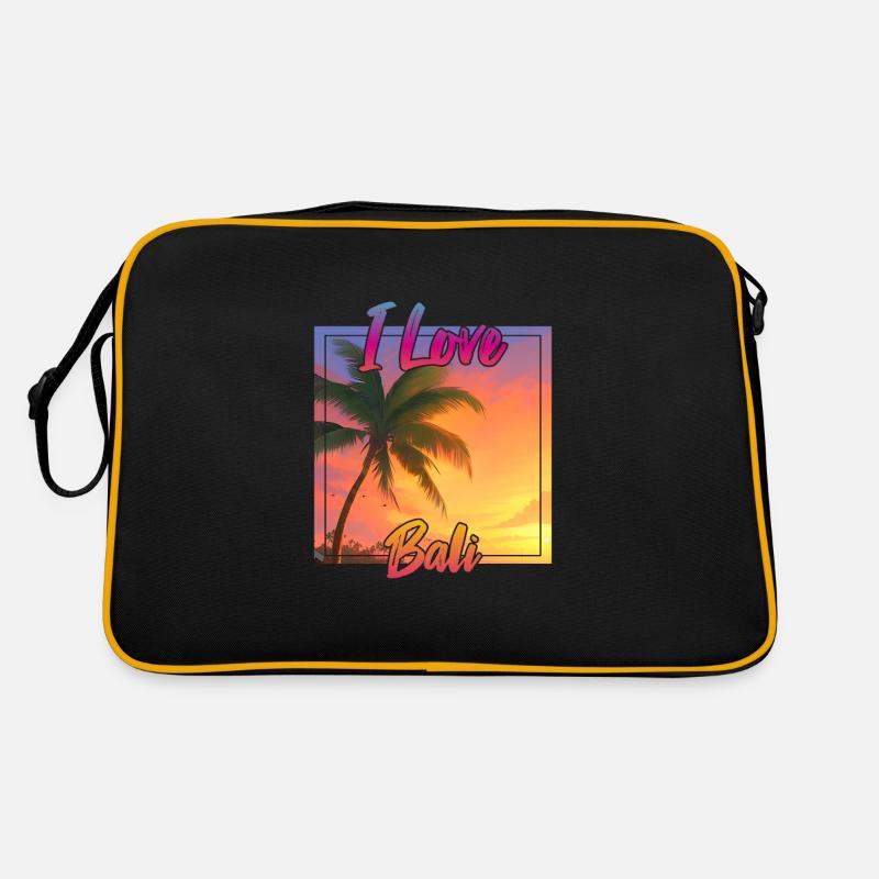 Coucher de soleil à Bali avec déclaration d’amour Sac Retro