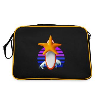 Starfish Surfboard - Retro Bag - black/gold - Back