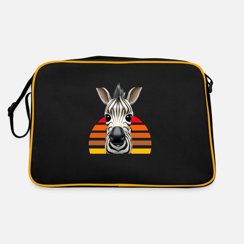 Joli design de zèbre Sac Retro