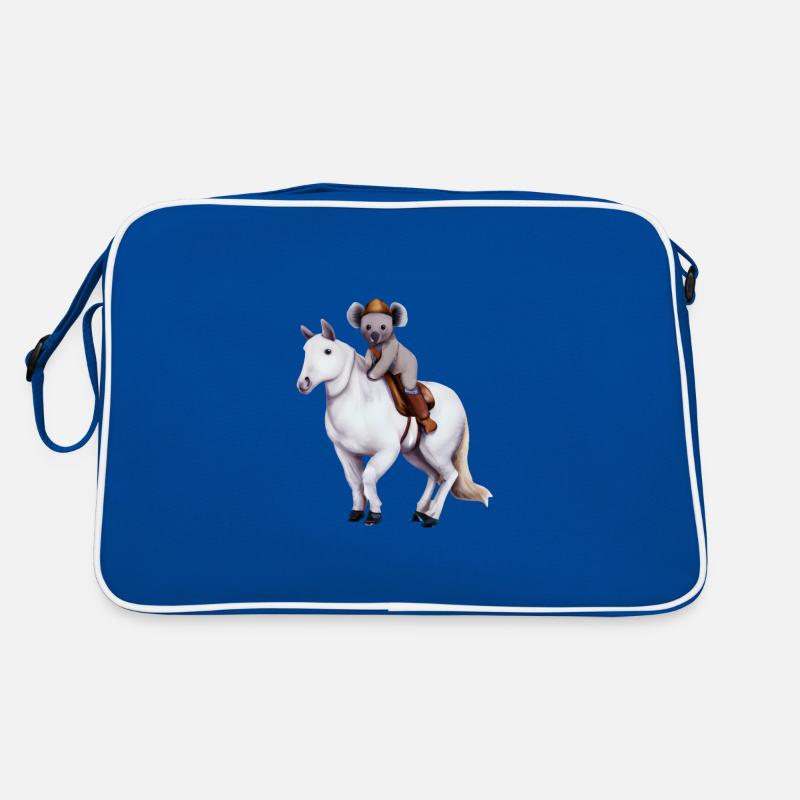 Koala sur un cheval Sac Retro