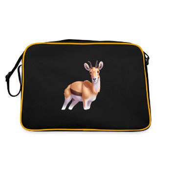 Saiga antelope - Retro Bag - black/gold - Back