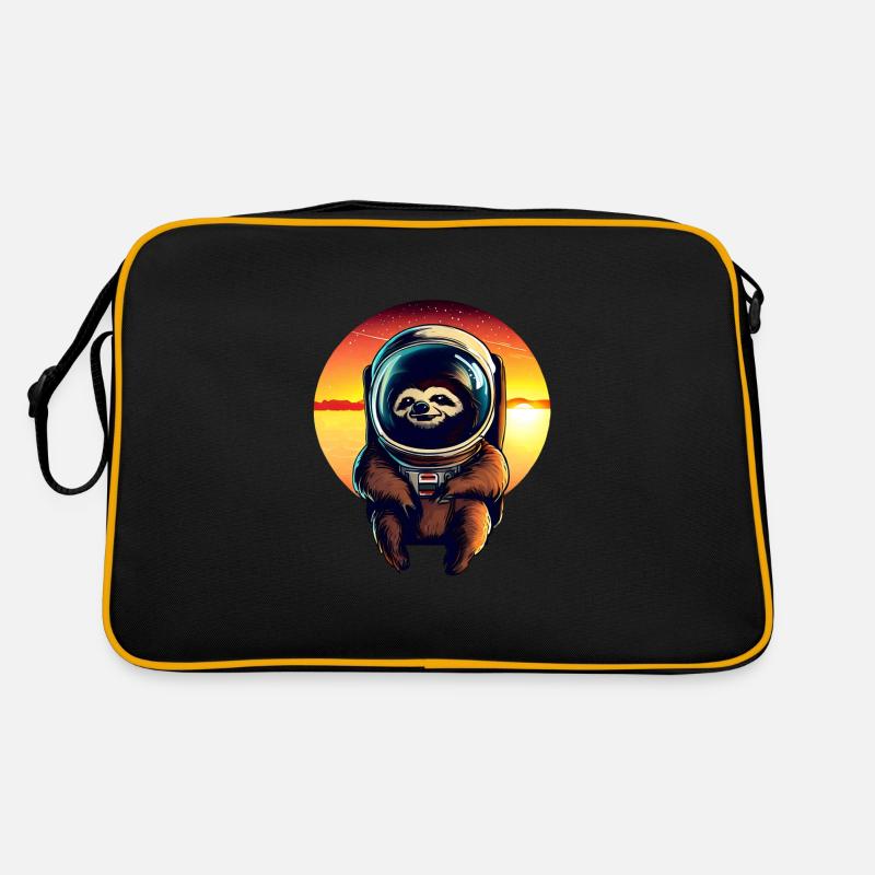 Plus paresseux dans l’espace au coucher du soleil Sac Retro