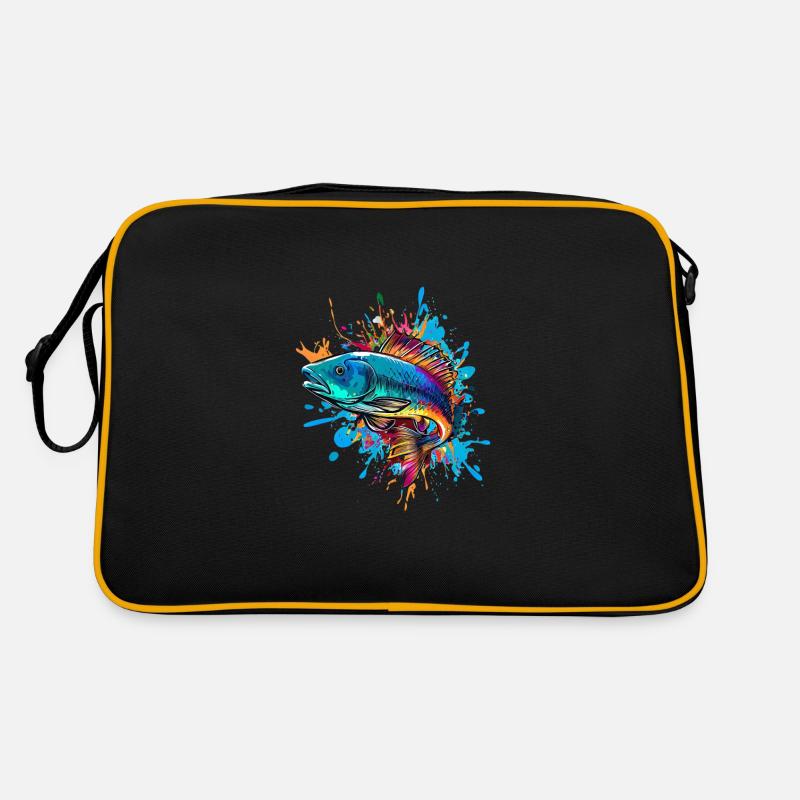 Colorful fish Retro Bag