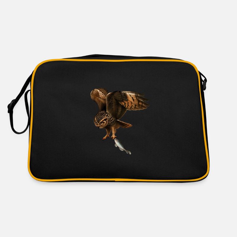 The fish-catching owl Retro Bag