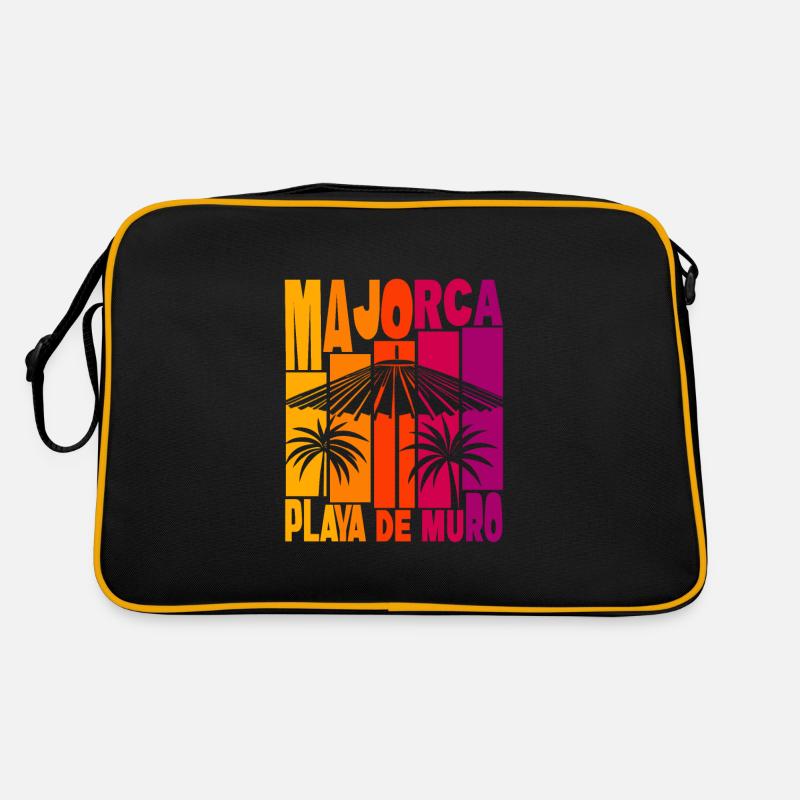 Majorque Playa de Muro - Sac Retro - noir/or
