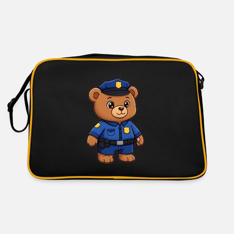 Teddy Bear Policeman Retro Bag