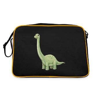 Dino Dessin animé Brachiosaure - Sac Retro - noir/or - Dos