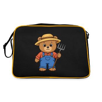 Fermier d’ours en peluche - Sac Retro - noir/or - Dos