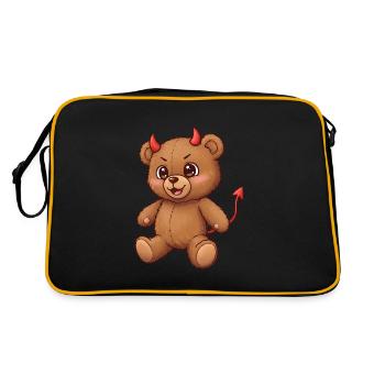 Teddy Bear Devil - Retro Bag - black/gold - Back