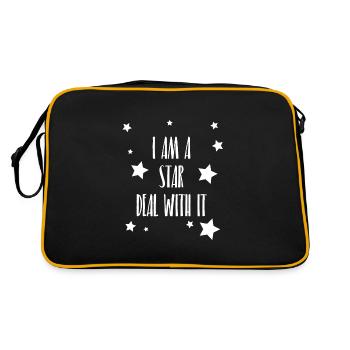 Je suis une star, supporte ça - Sac Retro - noir/or - Dos