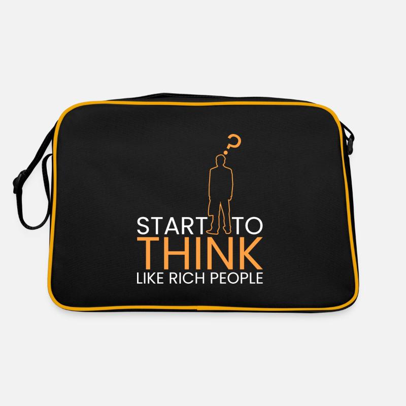 start thinking like rich people Retro Bag