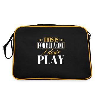 C’est la Formule Un que je ne joue pas - Sac Retro - noir/or - Dos