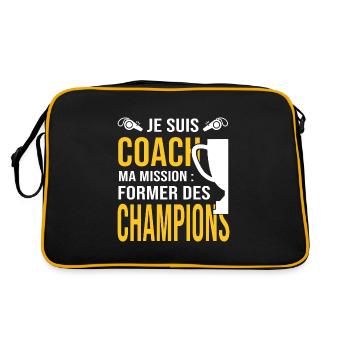 Coach entraineur capitaine équipe sport - Sac Retro - noir/or - Dos