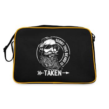 sorry this beard is taken - Sac Retro - noir/or - Dos