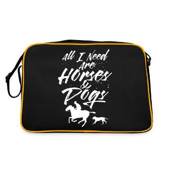 Chevaux et chiens Cheval cheval - Sac Retro - noir/or - Dos