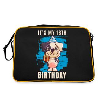 18th birthday - Retro Bag - black/gold - Back