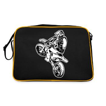 Supermoto / Supermotard / Supermoto Wheelie - Retro Bag - black/gold - Back