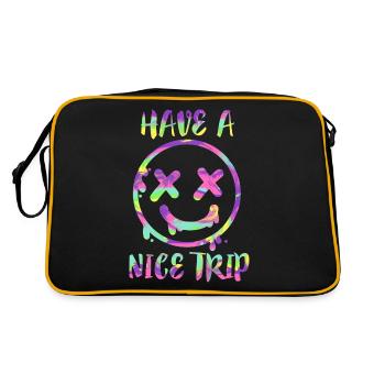 Have a nice LSD Trip Old School Psychedelic Drug - Sac Retro - noir/or - Dos