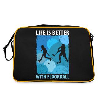 Floorball Unihockey Hockey de terrain Hockey en salle - Sac Retro - noir/or - Dos