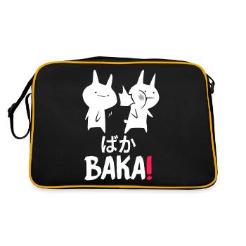 Baka Japanese Anime Lover Manga Reader Otaku - Retro Bag - black/gold - Back