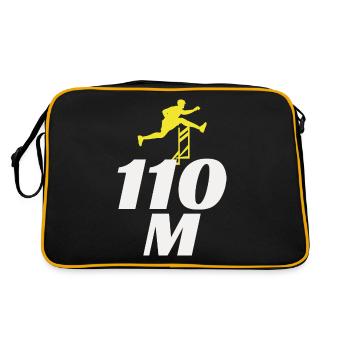 Haies Haies Hurdler Running Runner Athlètes - Sac Retro - noir/or - Dos