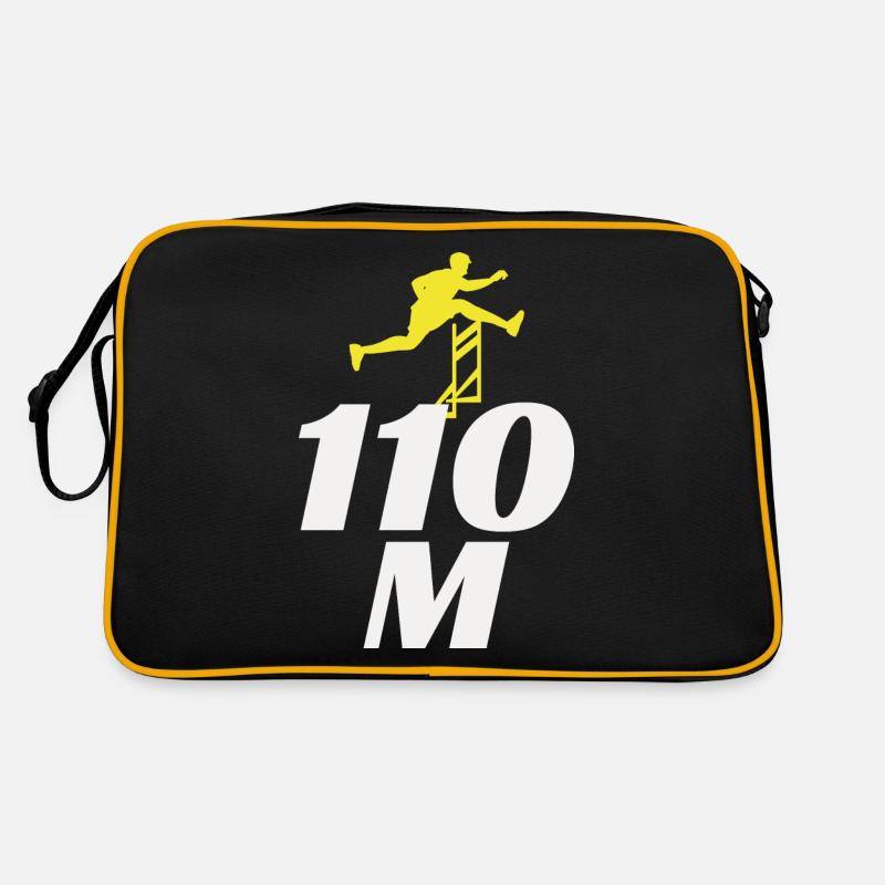 Hurdles Hurdling Hurdler Running Runner Athletes Retro Bag