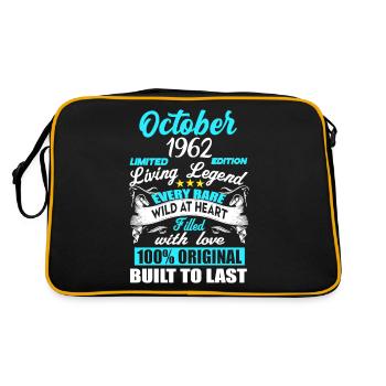Octobre 1962 - Cadeau du 60e anniversaire. Légende. - Sac Retro - noir/or - Dos