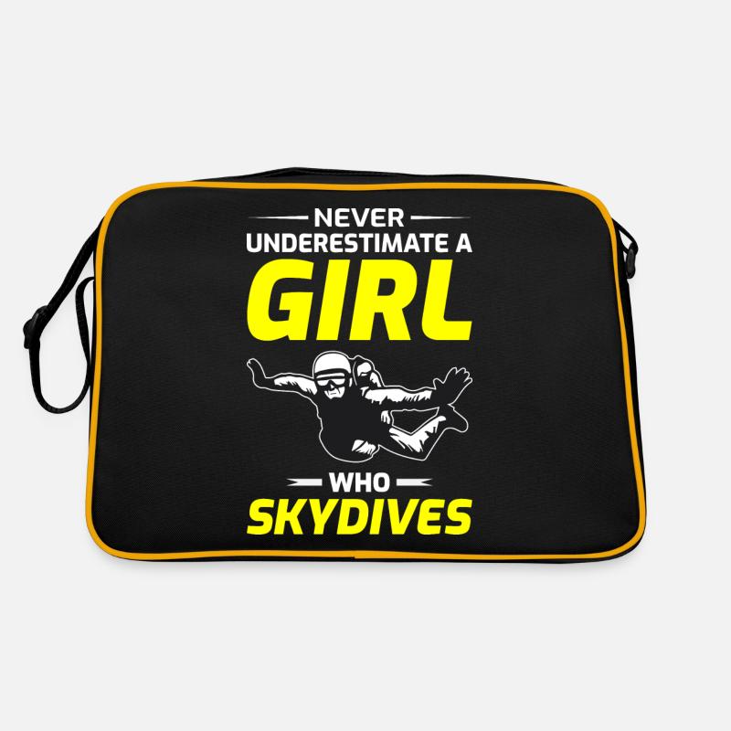 Skydiving Parachute Skydive Skydiver Parachuting Retro Bag