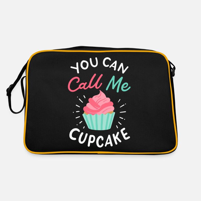 Du kannst mich Cupcake nennen Retro Tasche