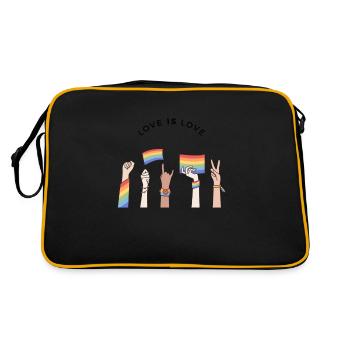 Pride Hive - Retro Bag - black/gold - Back