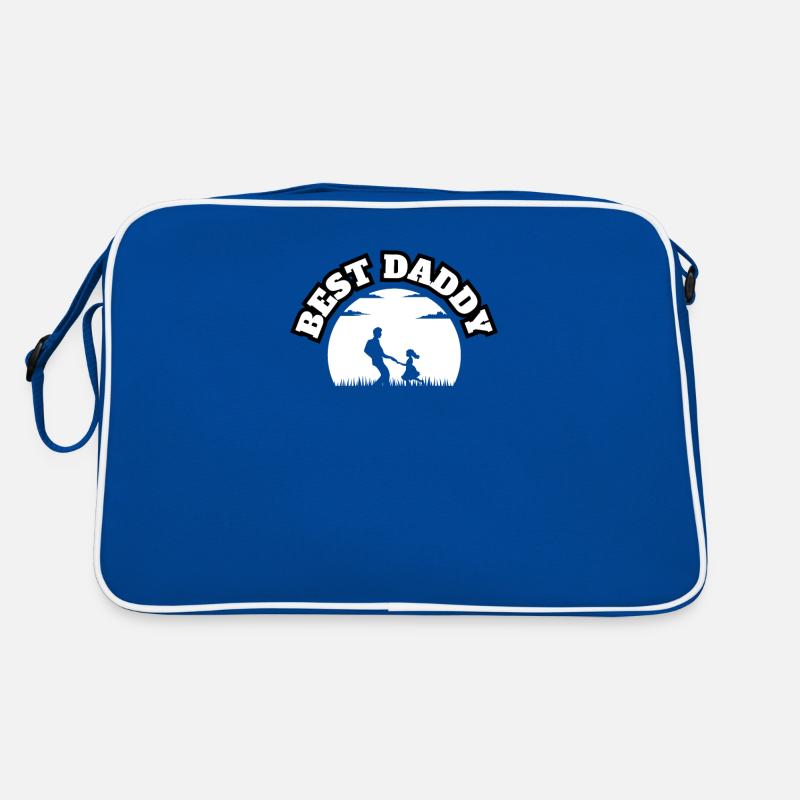 Meilleur papa blanc Sac Retro