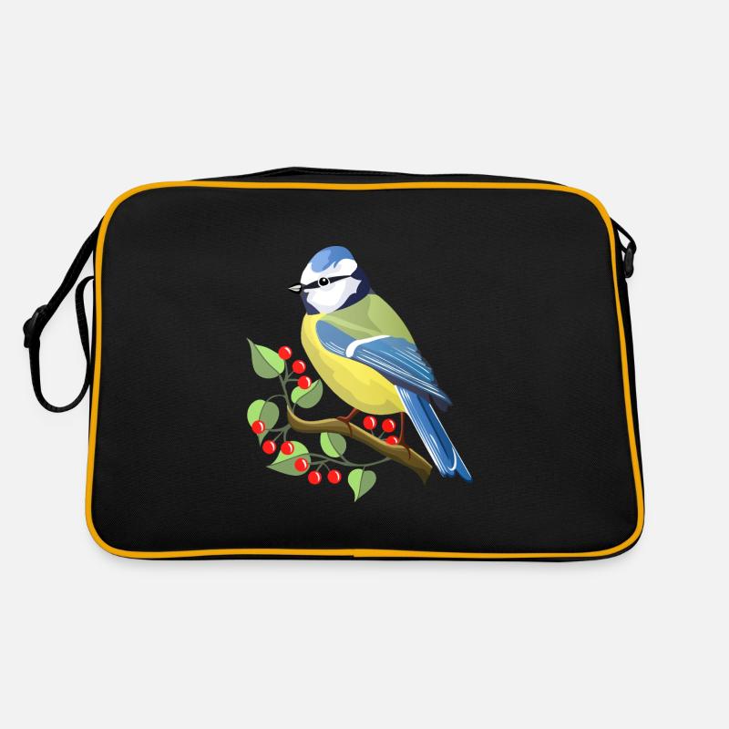 blau Retro Tasche