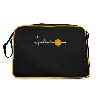 Pen and Paper Jeu de rôle Tabletop D20 Cubes ECG - Sac Retro - noir/or - Dos
