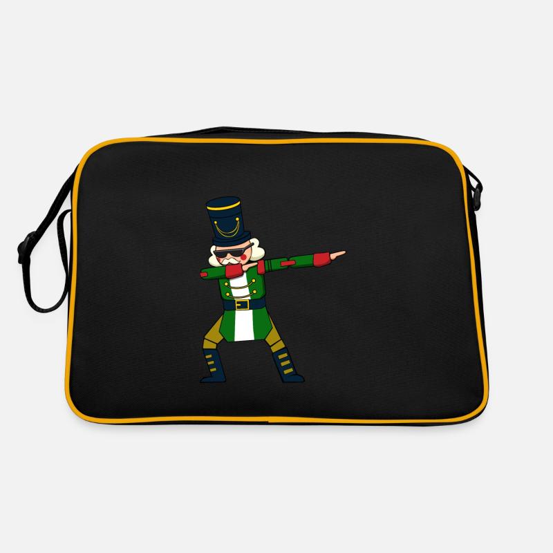 Dabbing Nussknacker Figur Weihnachtspullover Retro Tasche
