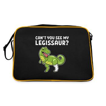 Jambe cassée - Sac Retro - noir/or - Dos