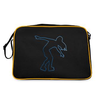 Skate Roller Skates Herren Roller Skating Roller S - Retro Tasche - Schwarz/Gold - Hinten