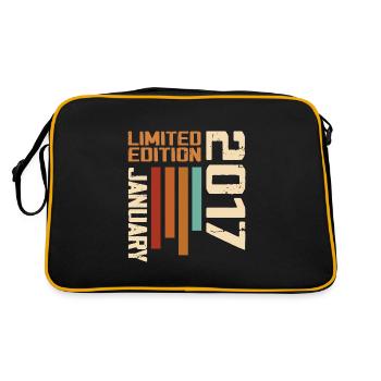 January 2017 - 2017 January Birthday Gift - Retro Bag - black/gold - Back