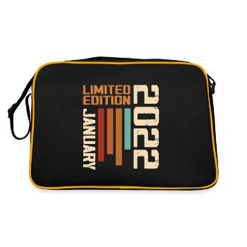 Janvier 2022 - 2022 Janvier Cadeau Anniversaire - Sac Retro - noir/or - Dos