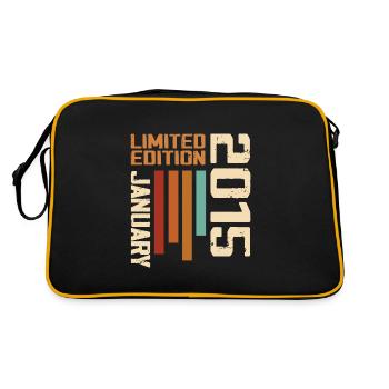 Janvier 2015 - 2015 Janvier Cadeau Anniversaire - Sac Retro - noir/or - Dos