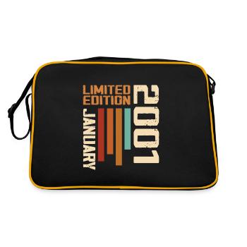 January 2001 - 2001 January Birthday Gift - Retro Bag - black/gold - Back