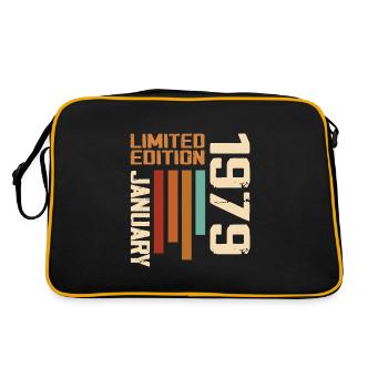 January 1979 - 1979 January Birthday Gift - Retro Bag - black/gold - Back