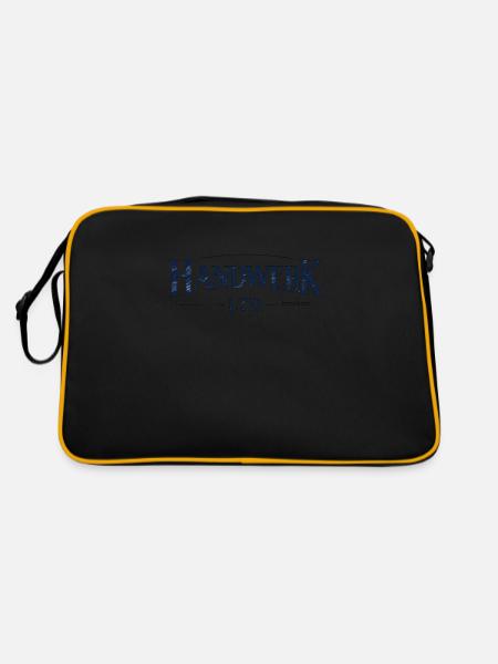 Handwerk Ltd. - Retro Tasche - Schwarz/Gold
