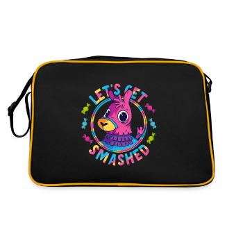 Let's Get Smashed Pinata - Retro Bag - black/gold - Back
